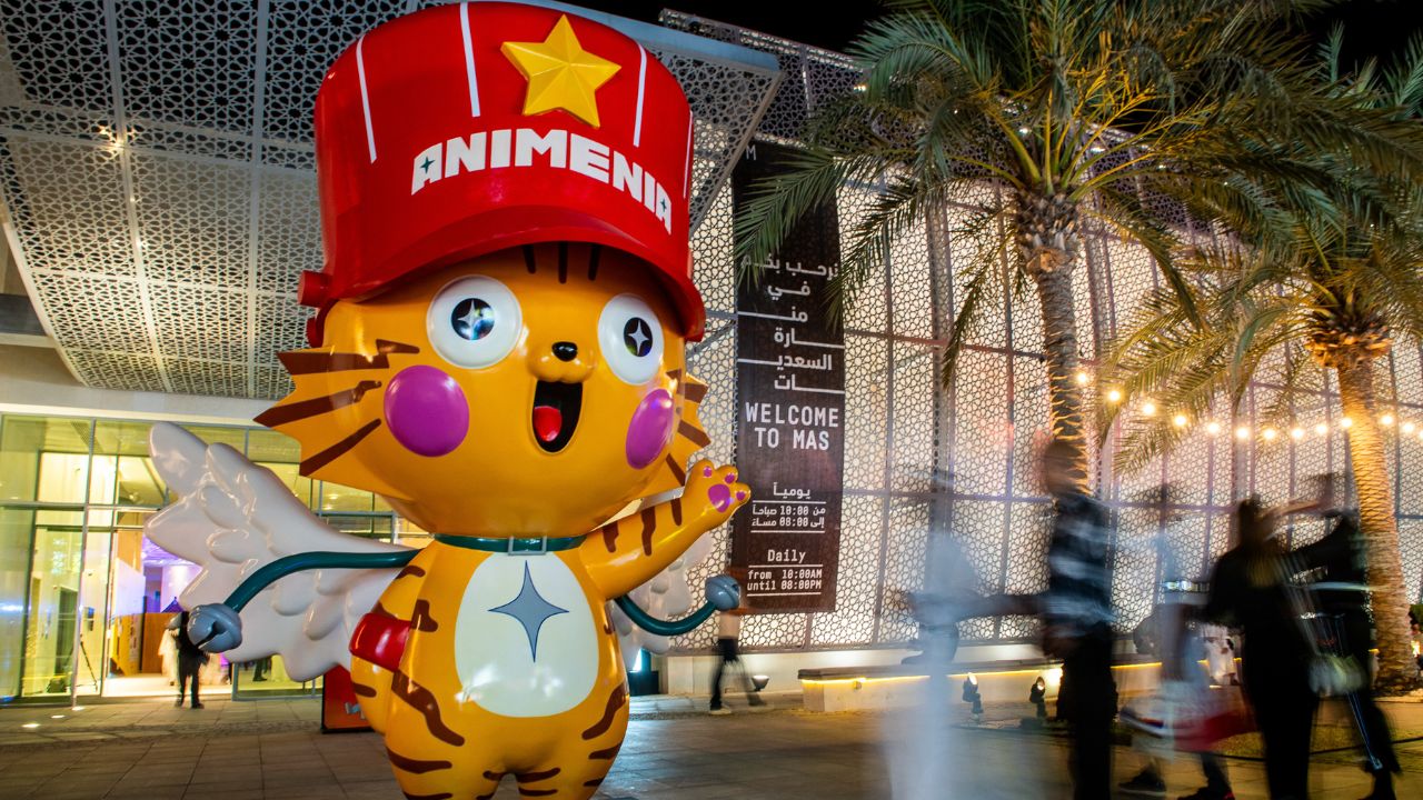 Laith mascot for Animenia Abu Dhabi 2026
