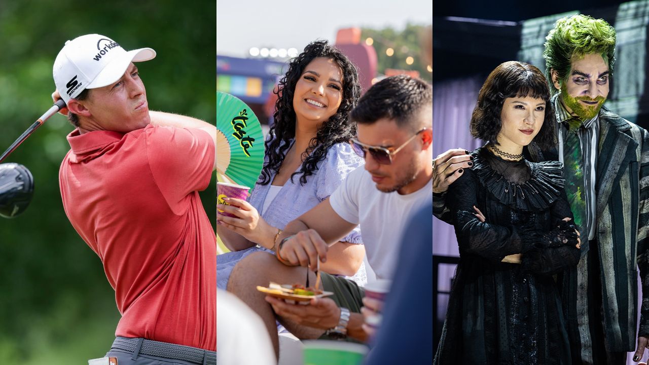 things to do hsbc golf, taste of abu dhabi and beetlejuice