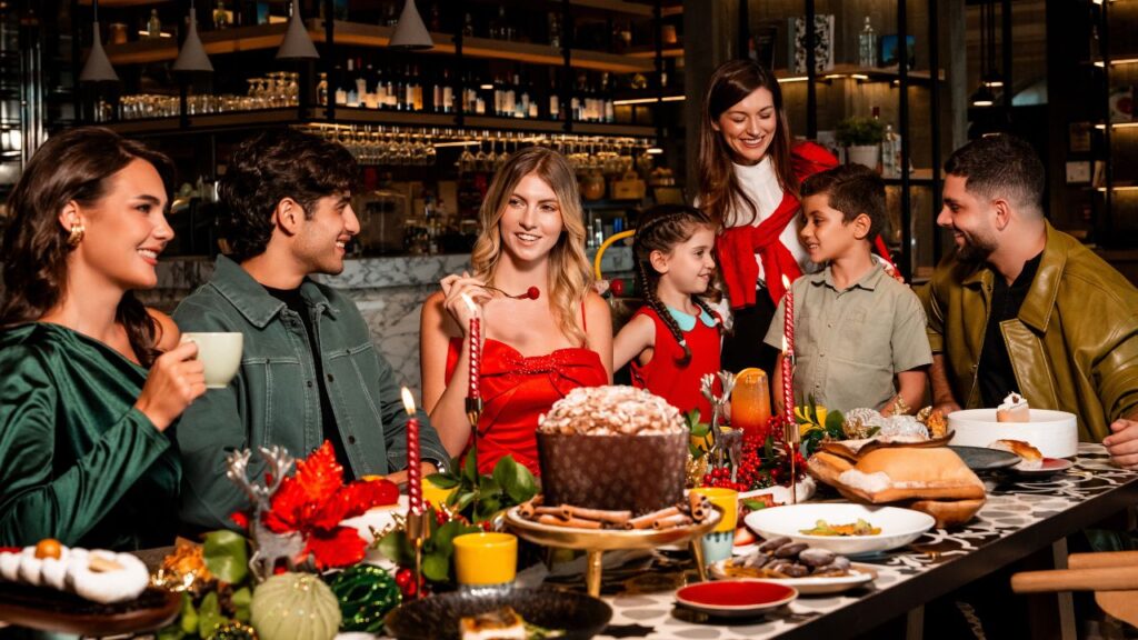 christmas celebration at verso grand hyatt