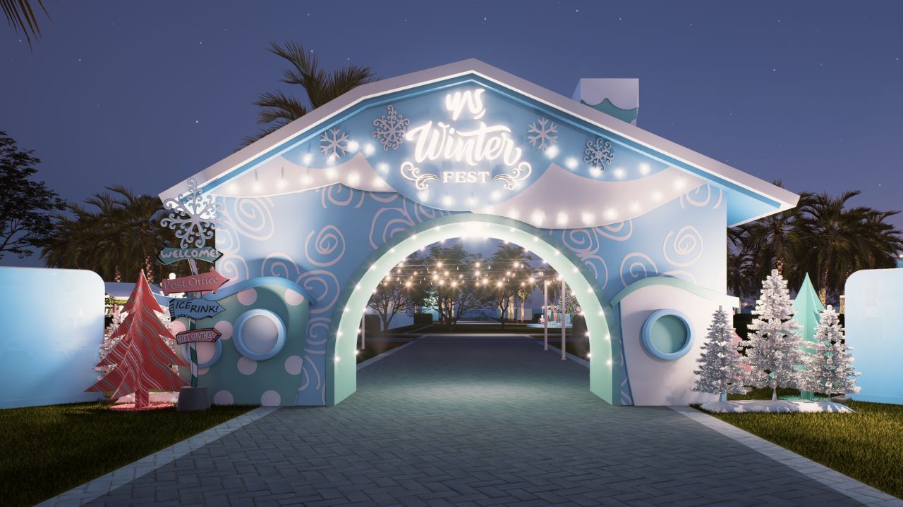 yas winter fest entrance