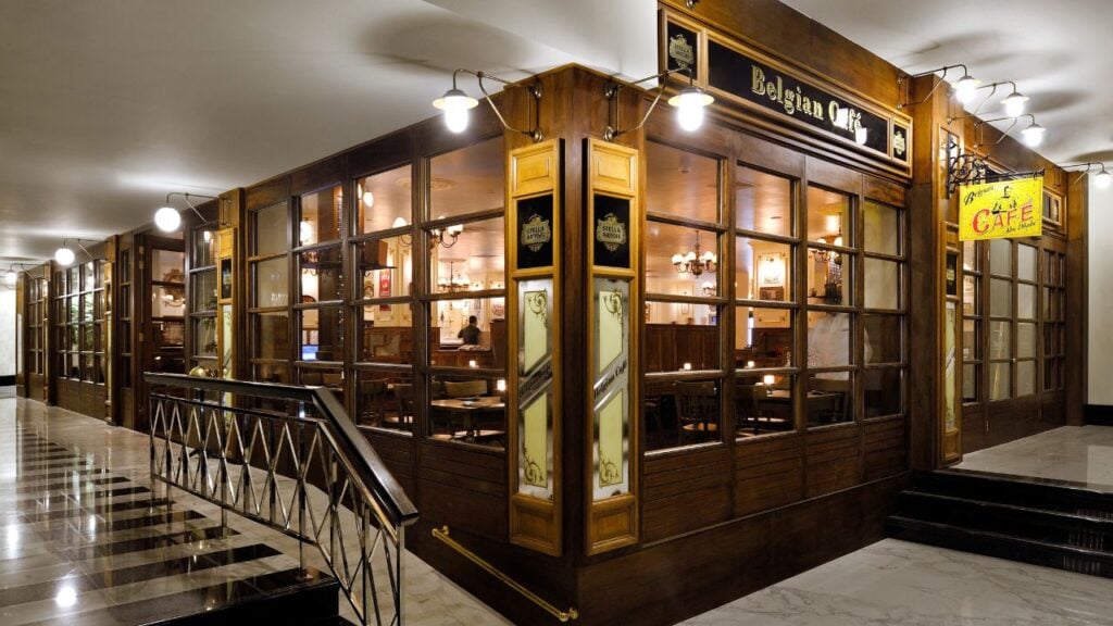 belgian cafe intercon abu dhabi exterior