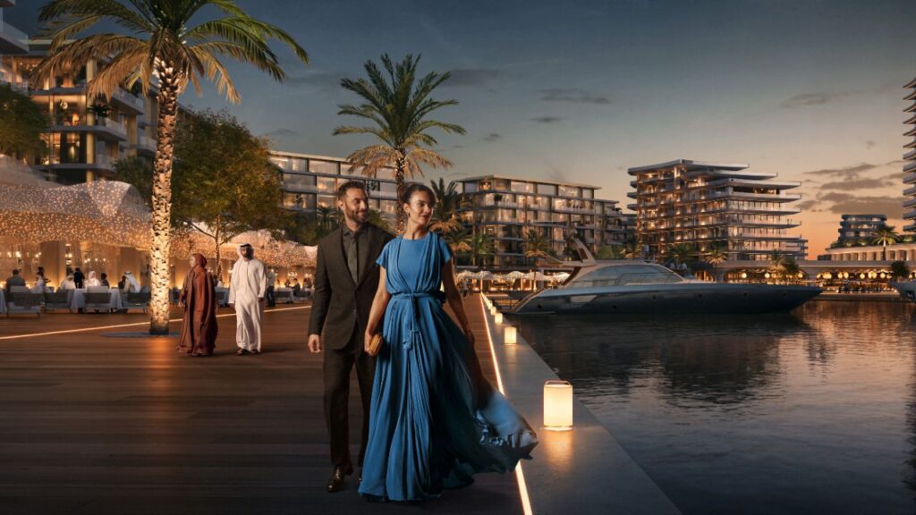 rendering of saadiyat marina district