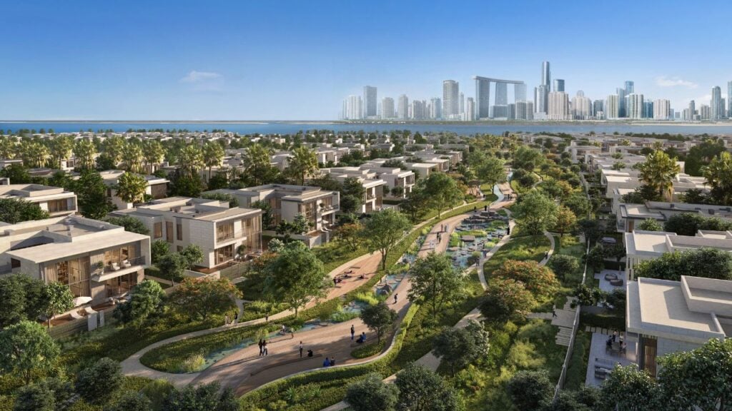 rendering of saadiyat marina district