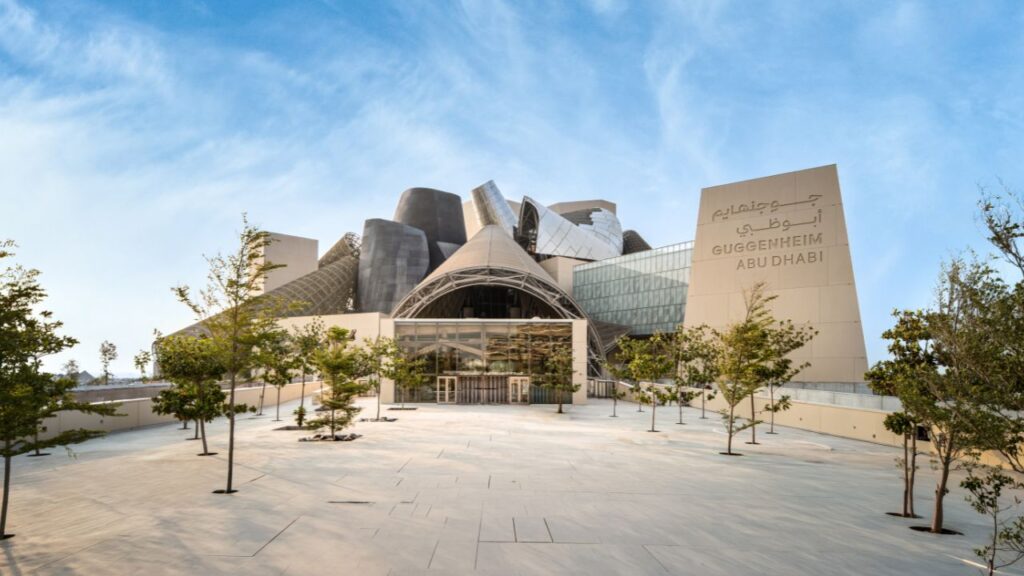 exterior visual of guggenheim abu dhabi