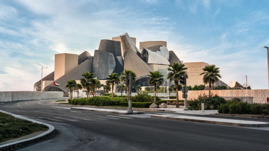 road side on the way to guggenheim abu dhabi