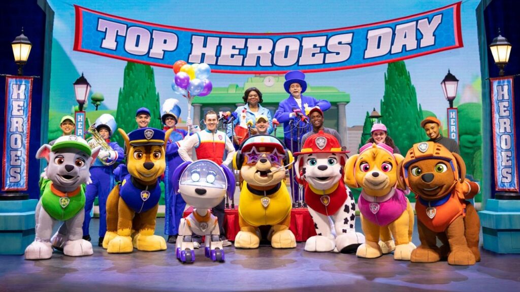 PAW Patrol Live! TM The action-packed show entitled “Heroes Unite”