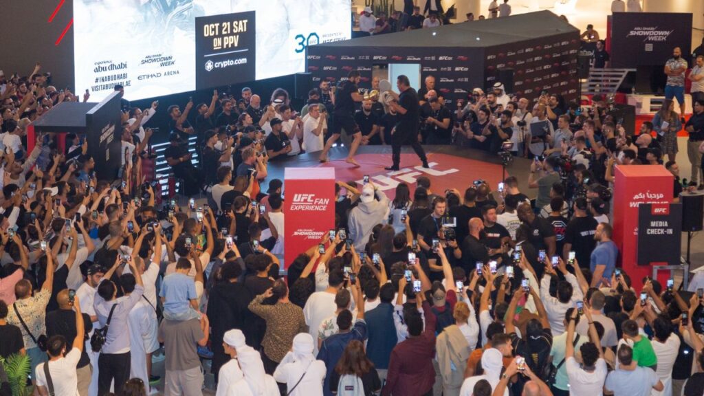 abu dhabi showdown fan experience at yas mall
