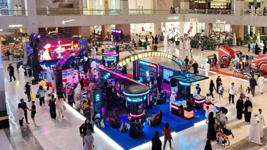 Yas Gaming Festival area at Yas Mall