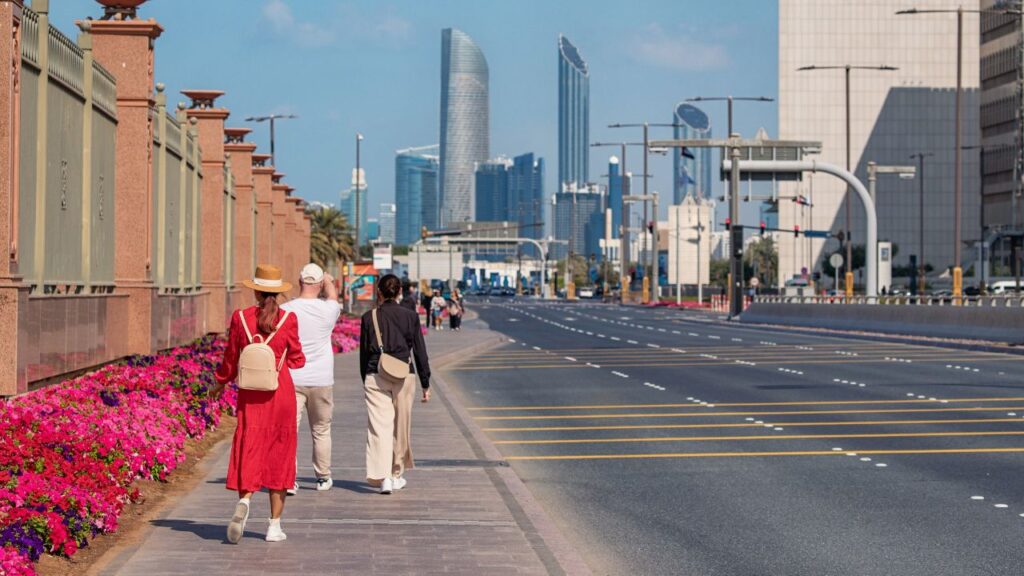Abu Dhabi pedestrian