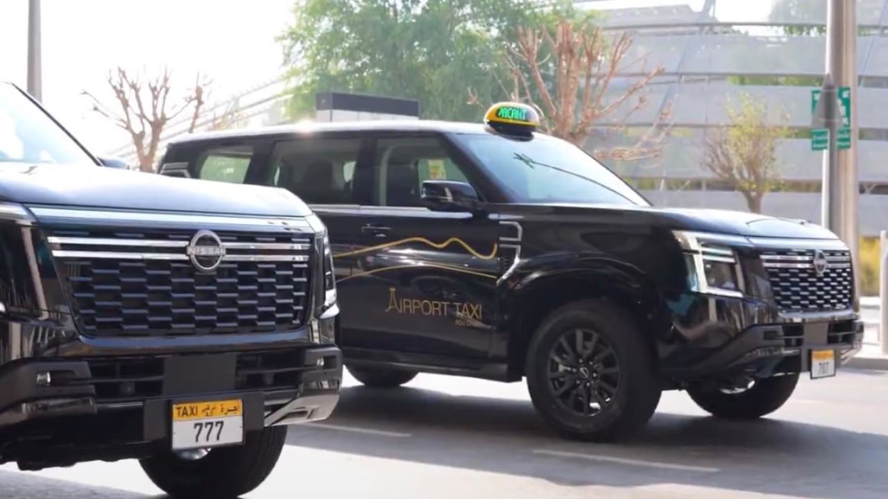 black taxi in abu dhabi