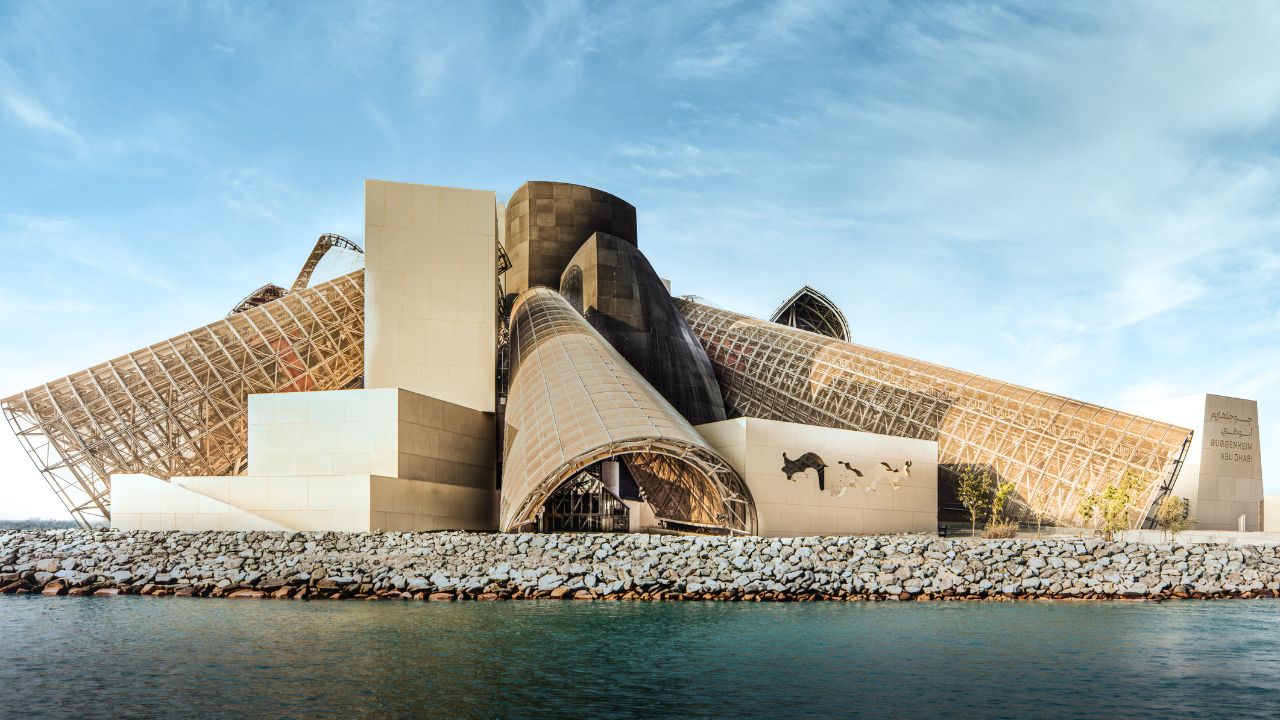 exterior rendering of the upcoming guggenheim abu dhabi