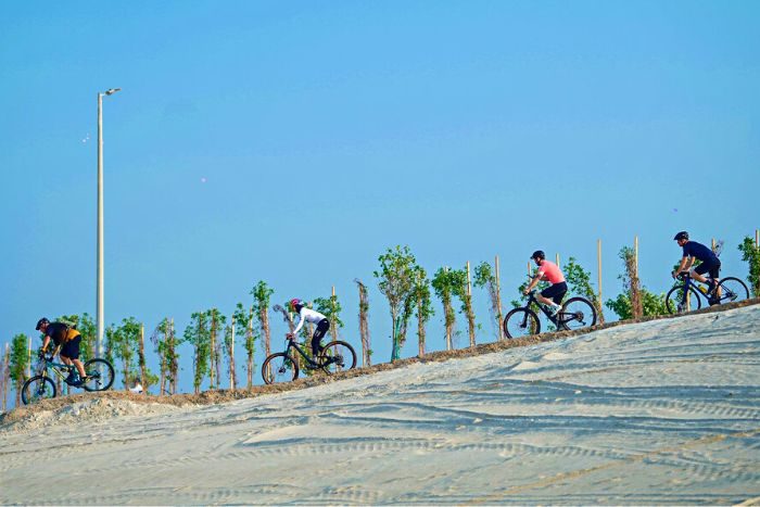 Biking trail at Hudayriyat Island