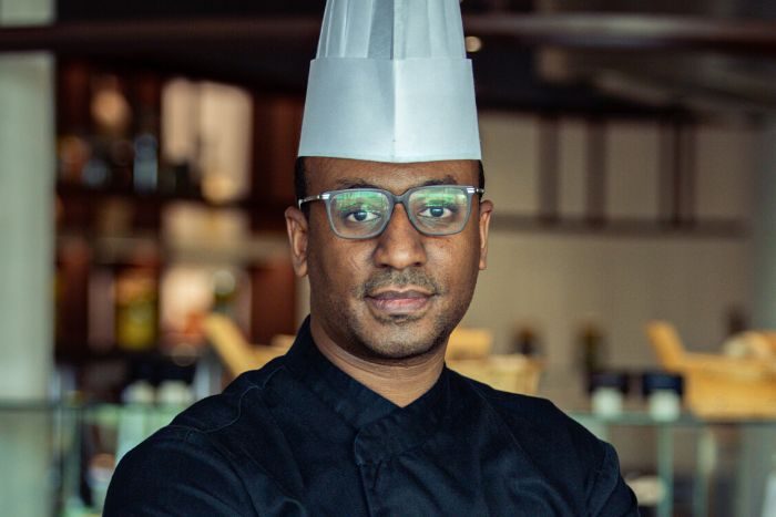 Chef Ahmed Bounaji at Erth Abu Dhabi