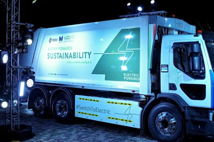 Electric waste truck Abu Dhabi