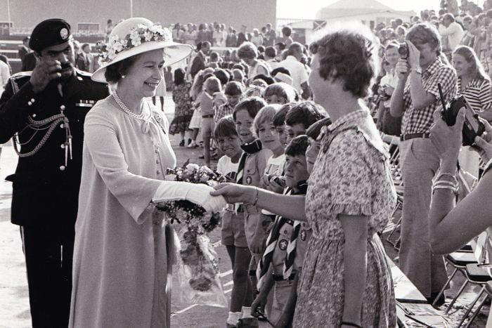 Queen Elizabeth II at BSAK Abu Dhabi UAE