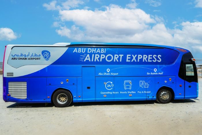 Dubai to Abu Dhabi International Airport shuttle bus