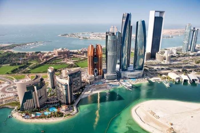 Abu Dhabi skyline Covid-19 abu dhabi green list update