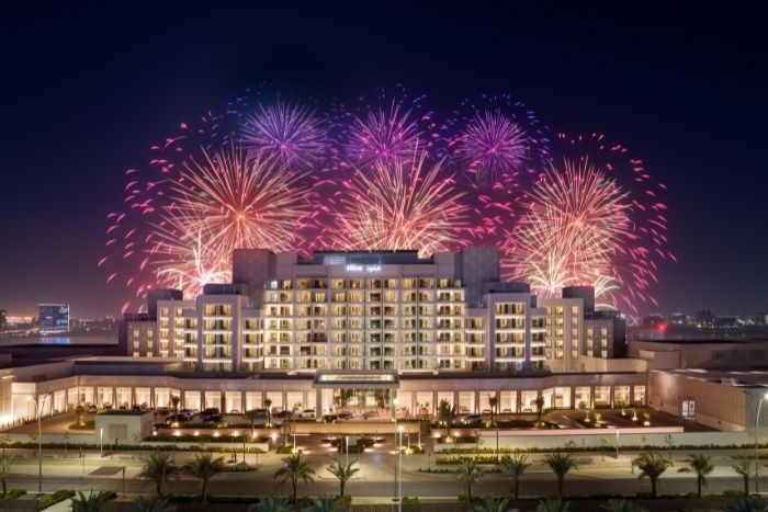 Fireworks at Yas Island Abu Dhabi 2021