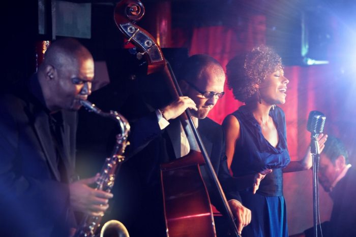 Abu Dhabi selected to host the International Jazz Day 2025, featuring a jazz band with a lady singer, a man on the cello and another man on the saxophone