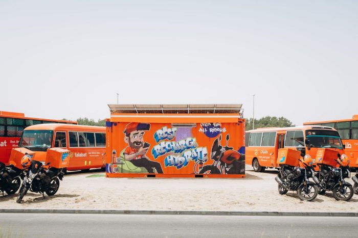 Rest Stops for Delivery Riders in Abu Dhabi