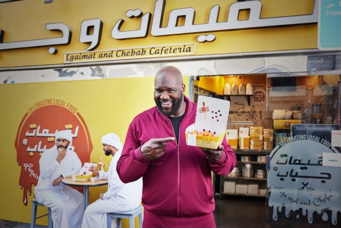 Shaquille O'Neal in Abu Dhabi for his street food series