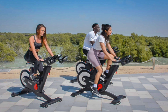 Volt Fitness V-Cycle cycling class Jubail Mangrove Park 2023