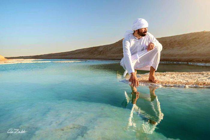 Al Wathba Salt Lake by Qais Visuals from Instagram